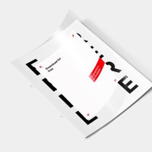 Corporate trifold brochure